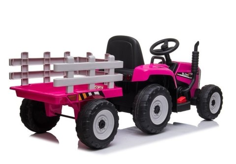 Traktor na Akumulator z Przyczepą XMX611 Różowy Traktor na Akumulator z Przyczepą XMX611 Różowy