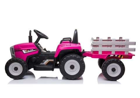 Traktor na Akumulator z Przyczepą XMX611 Różowy Traktor na Akumulator z Przyczepą XMX611 Różowy
