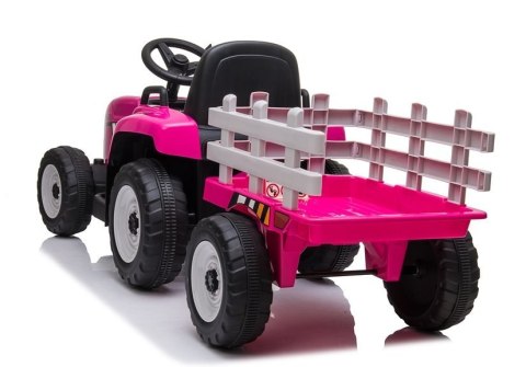 Traktor na Akumulator z Przyczepą XMX611 Różowy Traktor na Akumulator z Przyczepą XMX611 Różowy