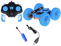 Szalone Autko 360 stopni dwustronne STUNT CAR obrót świecące koła