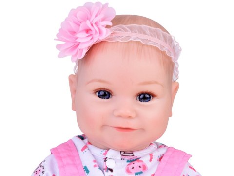 Urocza miękka Lalka bobas 50 cm jak żywa + pampers butelka