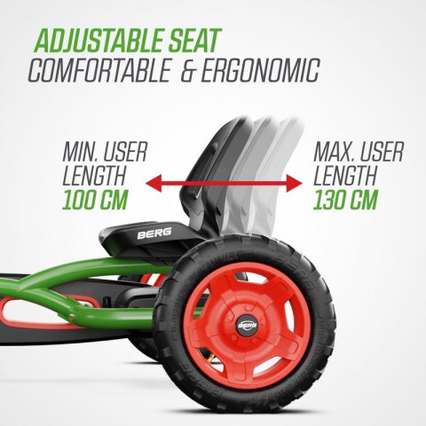 BERG Gokart Na Pedały Buddy FENDT NOWY MODEL Zielony BERG Gokart Na Pedały Buddy FENDT NOWY MODEL Zielony