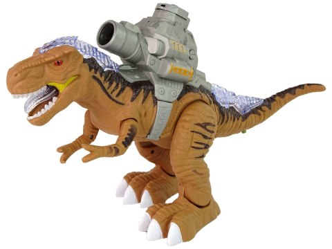 Dinozaur z Katapultą Chodzi Strzela Brązowy Dinozaur z Katapultą Chodzi Strzela Brązowy