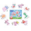 PUZZLE 3w1 "ŚWINKA PEPPA" TRZY UKŁADANKI W JEDNYM DLA NAJMŁODSZYCH DZIECI