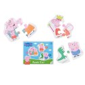 PUZZLE 3w1 "ŚWINKA PEPPA" TRZY UKŁADANKI W JEDNYM DLA NAJMŁODSZYCH DZIECI