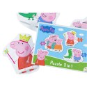 PUZZLE 3w1 "ŚWINKA PEPPA" TRZY UKŁADANKI W JEDNYM DLA NAJMŁODSZYCH DZIECI