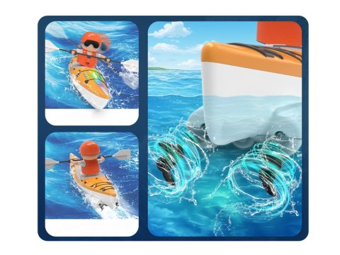 Podświetlany Kajak z Wioślarz Zdalnie Sterowana Przygoda na Wodzie