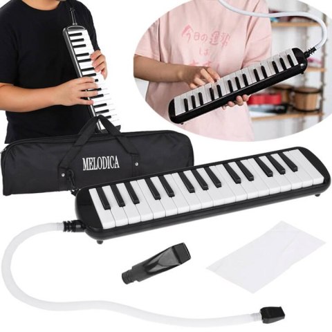 Instrument muzyczny Melodyka Harmonijka klawiszowa etui dwa ustniki