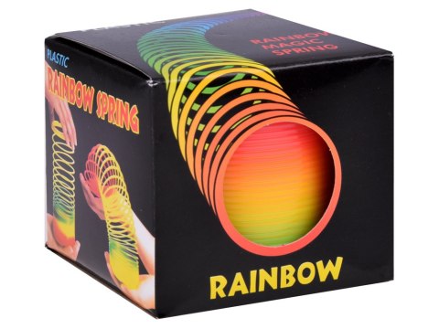 Kolorowa SPRĘŻYNKA antystresowa Tęczowa zabawka dla dzieci