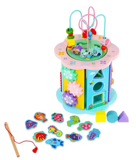 Wielofunkcyjna Kostka z Drewna 8w1