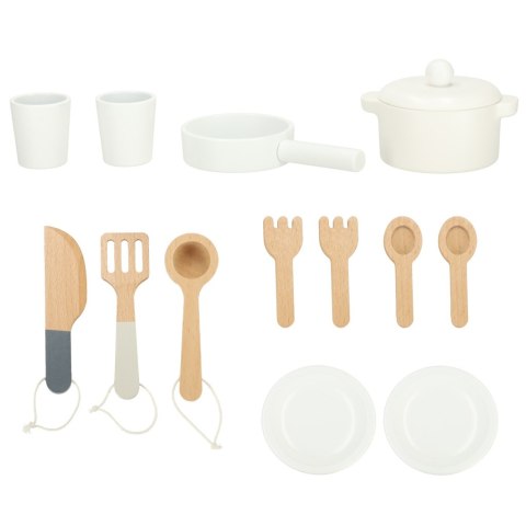 Kuchnia drewniana różowa kwiatki piekarnik LULILO