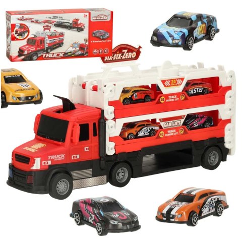 Samochód laweta transporter składany XXL czerwony