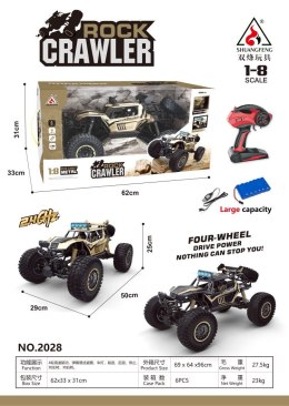 4x4 Auto soamochód zdlanie sterowany na pilota Metalowy Mega Crawler