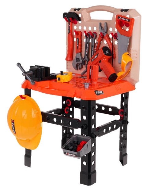 Warsztat z narzędziami Małego Majsterkowicza 90el. wiertarka klucze -