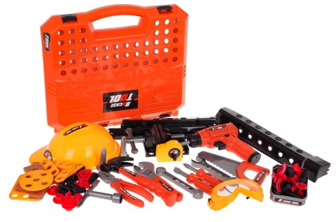 Warsztat z narzędziami Małego Majsterkowicza 90el. wiertarka klucze -