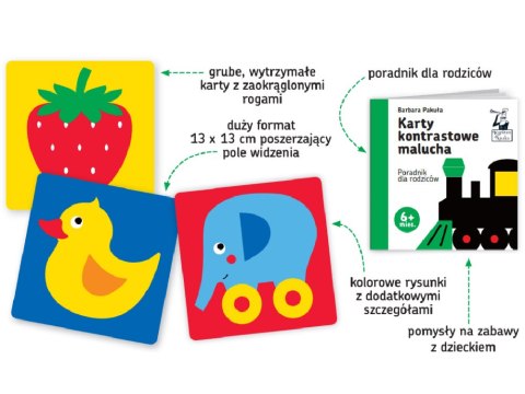 Kapitan Nauka Dostrzegam szczegóły Karty kontrastowe malucha 6m+