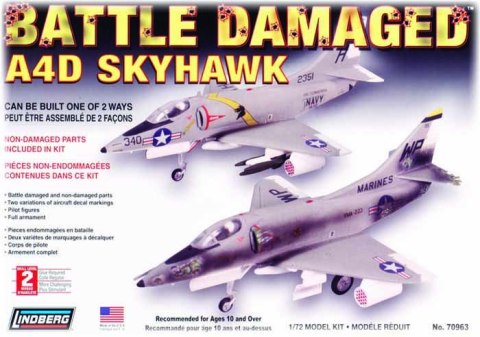 Model Plastikowy Do Sklejania Lindberg (USA) Odrzutowiec A4D Skyhawk