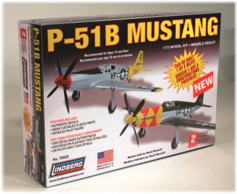 Model Plastikowy Do Sklejania Lindberg (USA) Samolot P-51 Mustang