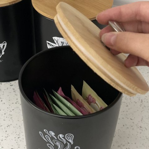 Pojemniki kuchenne pojemnik przyprawy herbate kawę - 4 szt. Ruhhy