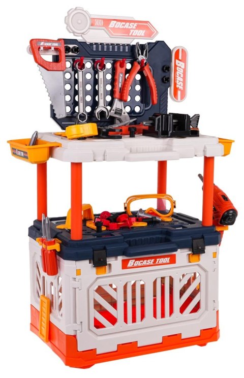 Warsztat Majsterkowicza 2w1 90el. wiertarka Warsztat z narzędziami