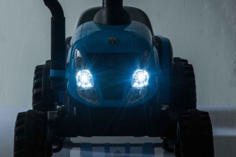 Traktor Na Akumulator z Przyczepą A009 Niebieski Traktor Na Akumulator z Przyczepą A009 Niebieski