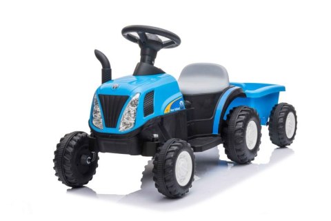 Traktor Na Akumulator z Przyczepą A009 Niebieski Traktor Na Akumulator z Przyczepą A009 Niebieski