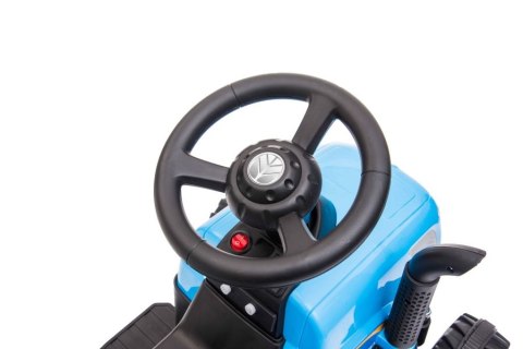 Traktor Na Akumulator z Przyczepą A009 Niebieski Traktor Na Akumulator z Przyczepą A009 Niebieski