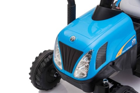 Traktor Na Akumulator z Przyczepą A009 Niebieski Traktor Na Akumulator z Przyczepą A009 Niebieski