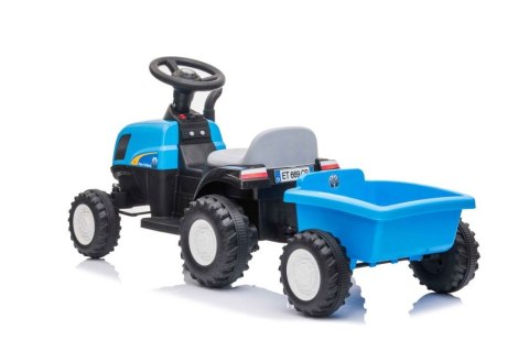 Traktor Na Akumulator z Przyczepą A009 Niebieski Traktor Na Akumulator z Przyczepą A009 Niebieski