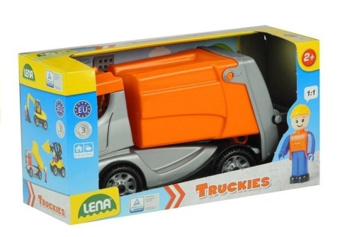 LENA Śmieciarka Kontener z Kierowcą Zabawka 22 cm