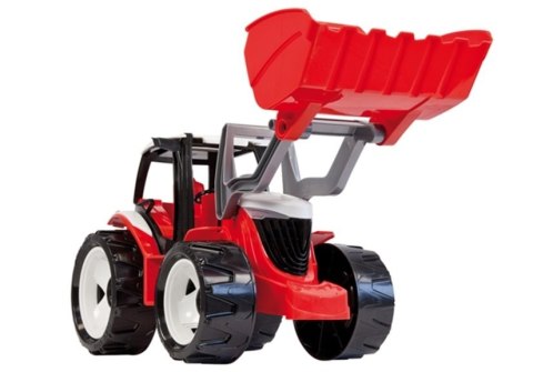 Traktor LENA Spychacz Czerwono Biały Z Ruchomą Łyżką