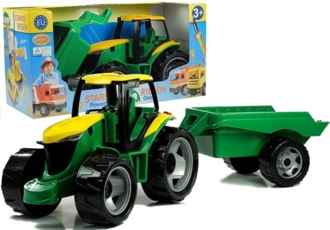 Traktor LENA z Przyczepą Zielony 90CM DO 100KG