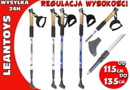 Kijki nordic walking regulacja wysokości 4kolory