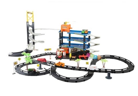 Ogromny Tor Samochodowy Parking Center 115cmx70cm