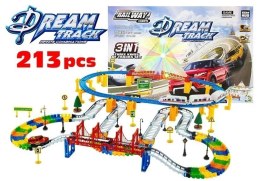 Tor DreamTrack 213Pcs 3w1 Kolejka Światło Dźwięk