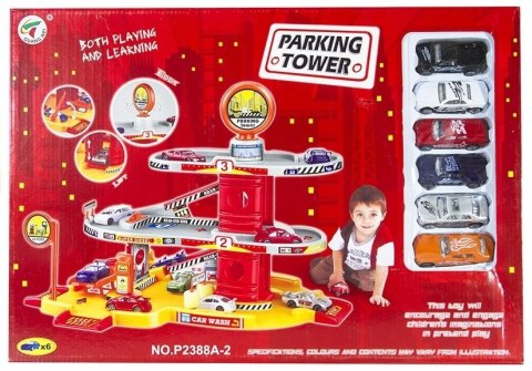 Tor Samochodowy Zjeżdżalnia +6 Aut PARKING TOWER