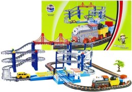 Tor Zjeżdżalnia Kolejka Na Baterie Światło Dźwięk