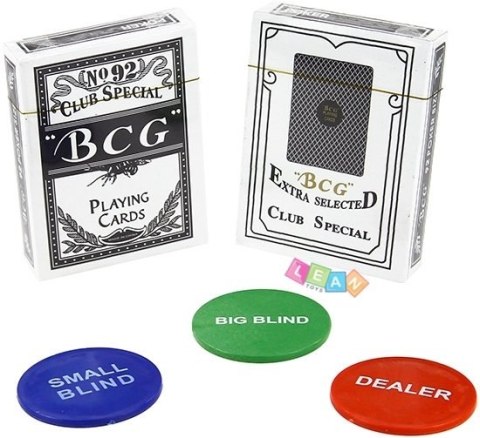 Zestaw Do Gry w Pokera Mata 200pcs Karty Żetony