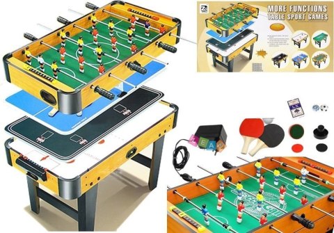 Zestaw Gier 4w1 Cymbergaj Tenis Stołowy Stół Lean