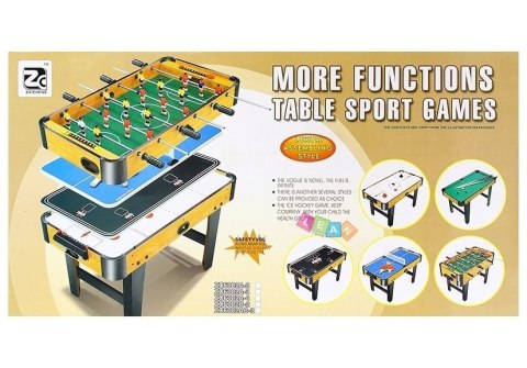 Zestaw Gier 4w1 Cymbergaj Tenis Stołowy Stół Lean