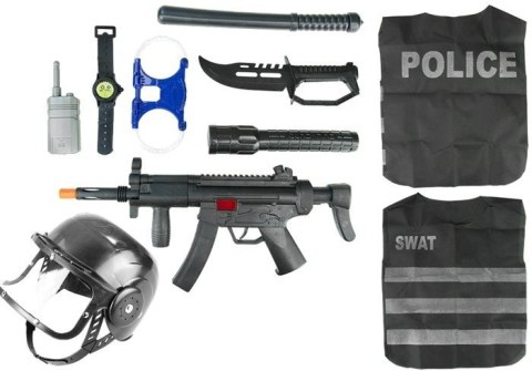 Zestaw Policyjny w Siatce Strój + Akcesoria