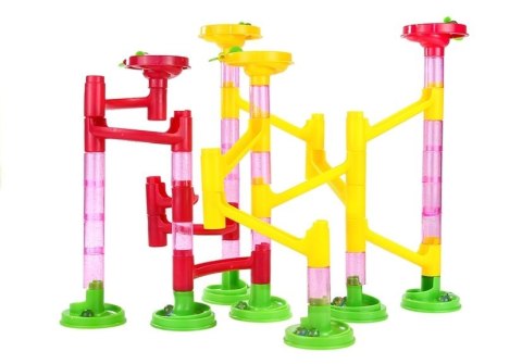 Zjeżdżalnia Tor Dla Kulek 58 Elementów Klocki