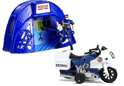 Zestaw Policja Helikopter Auto Policyjne Motor