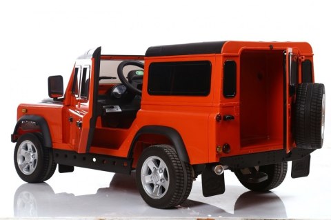 Auto Na Akumulator Land Rover Pomarańczowy