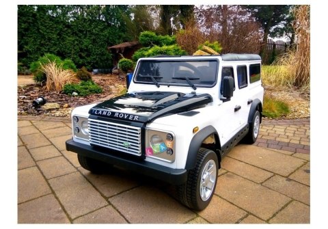 Auto na Akumulator Land Rover 12V Biały