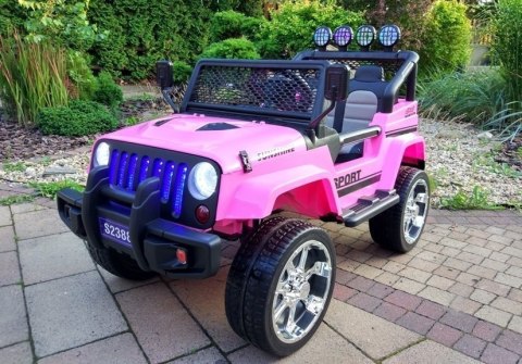 Auto na Akumulator S2388 Jeep Różowy