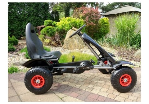 Gokart GM18 Czarny Pompowane Koła