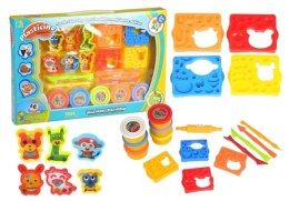 Zestaw Ciastolina z Foremkami Zwierzątek i Wałkiem