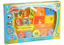 Zestaw Ciastolina z Foremkami Zwierzątek i Wałkiem