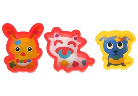 Zestaw Ciastolina z Foremkami Zwierzątek i Wałkiem